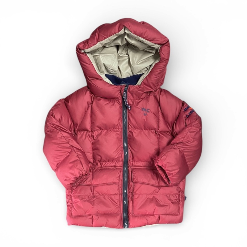 NWT MON COEUR Red Hooded Puffer Jacket Unisex Toddler size 4T